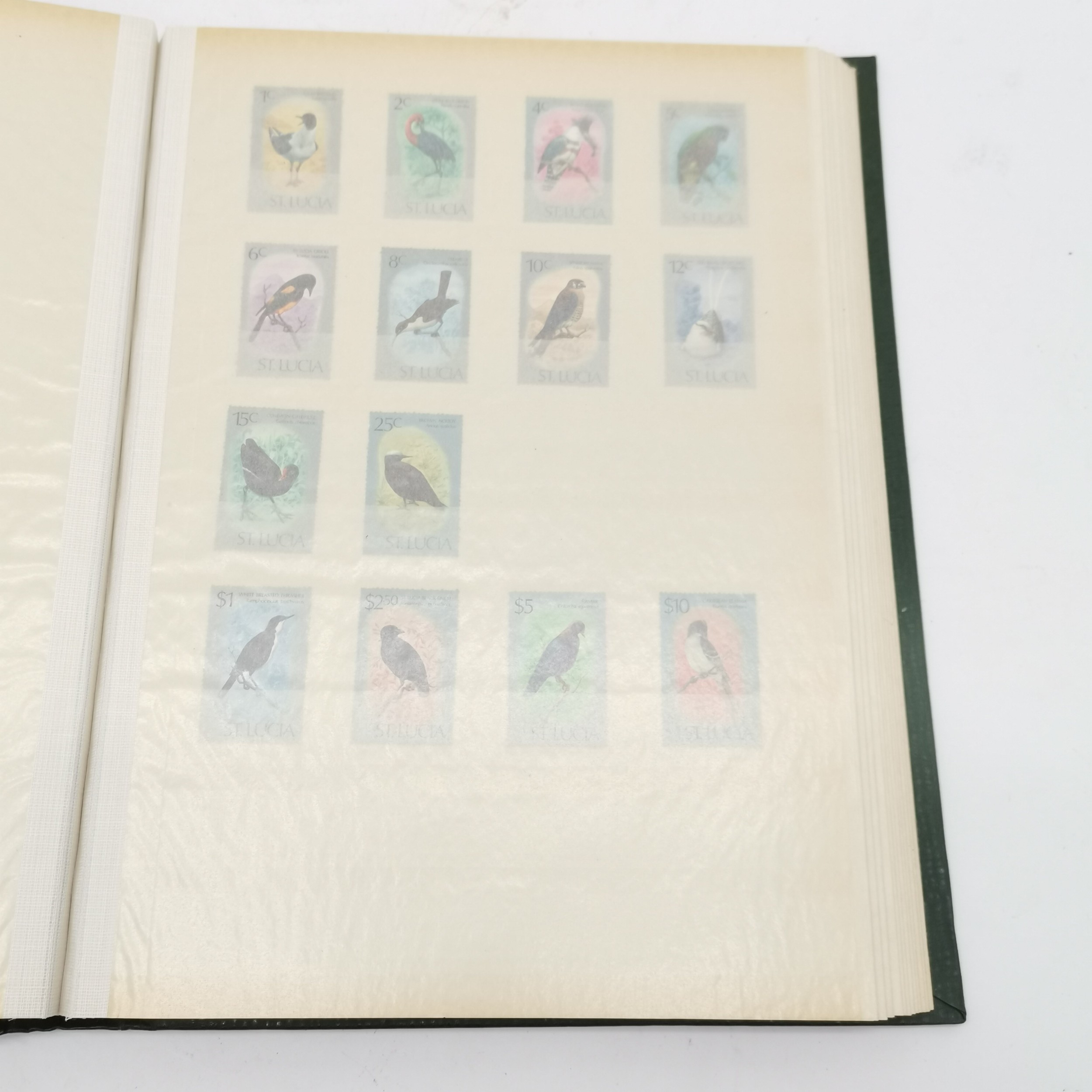 Green stockbook with mixed collection inc small amount of commonwealth and GB inc 4 x Wedgwood - Image 7 of 15