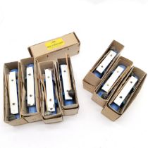 8 x Boosey & Hawkes Glockenspiel bells / xylophone interest in original boxes with beaters (20cm