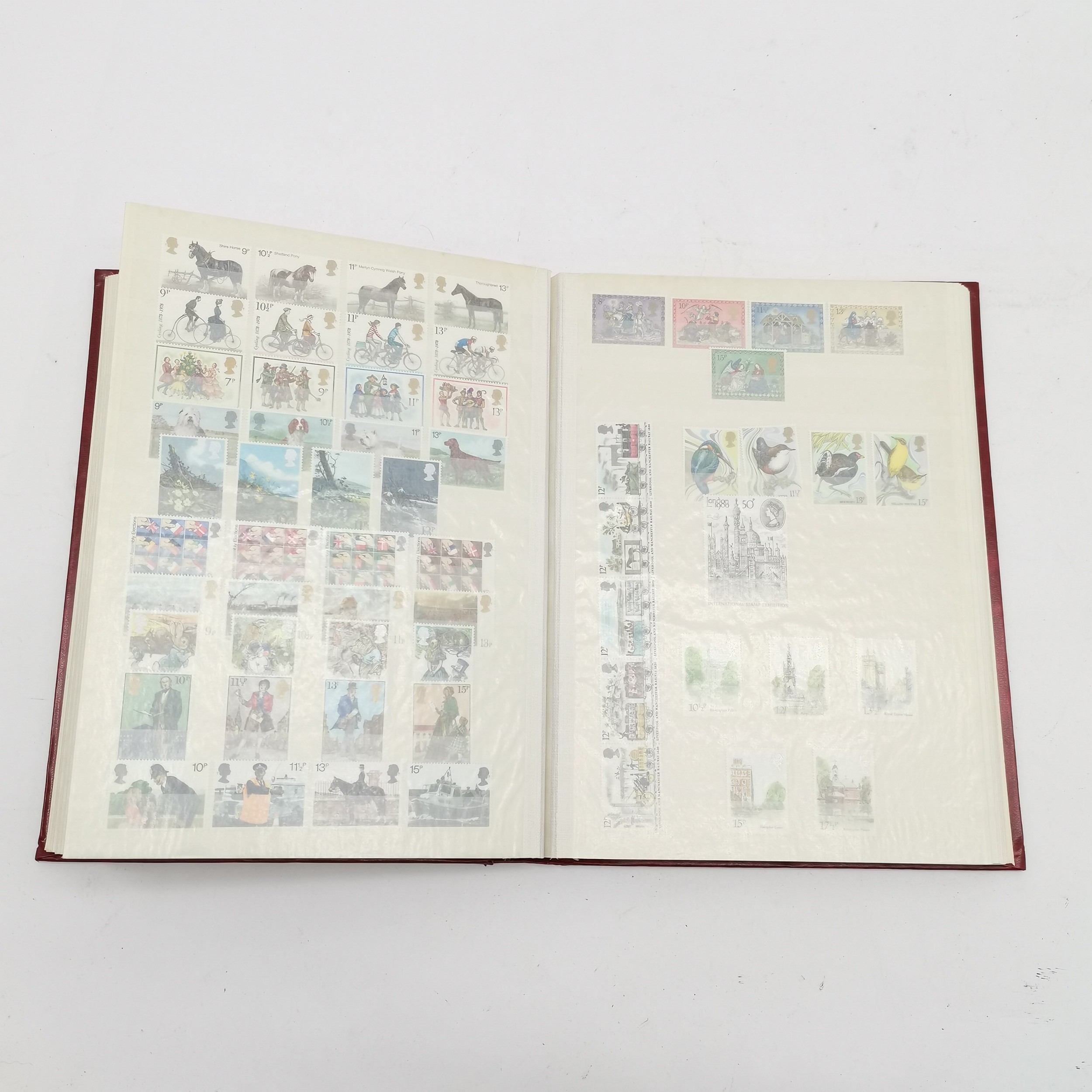 GB mint stamp collection in red King stockbook with sets up to 1981 inc castles etc - Image 2 of 16