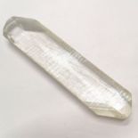 Rock crystal sample - 17cm long & 281g ~ has nibbles and chip to base