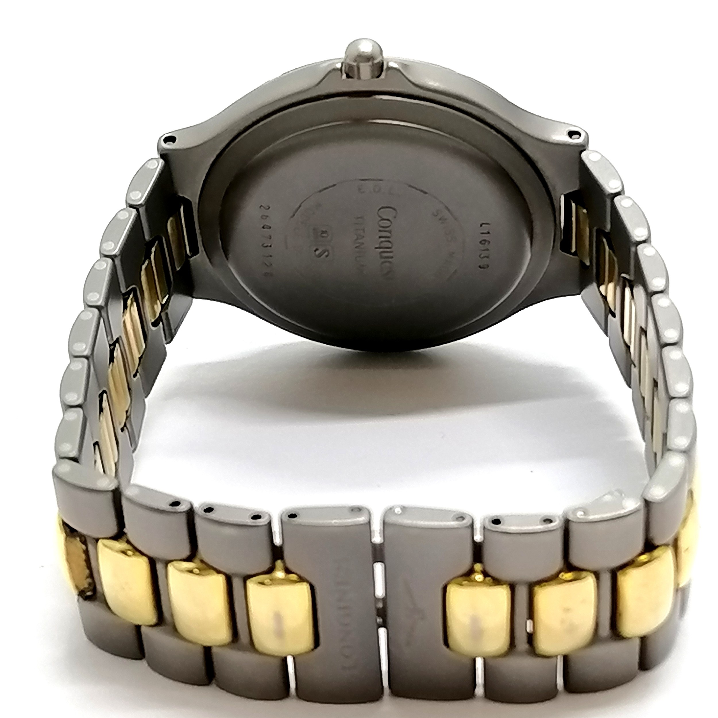 Longines conquest titanium quartz wristwatch (34mm case) - will need battery - SOLD ON BEHALF OF THE - Image 5 of 6