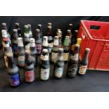 Collection of vintage collectable beers / ales inc Silver Jubilee courage, Indian coope, Hall and