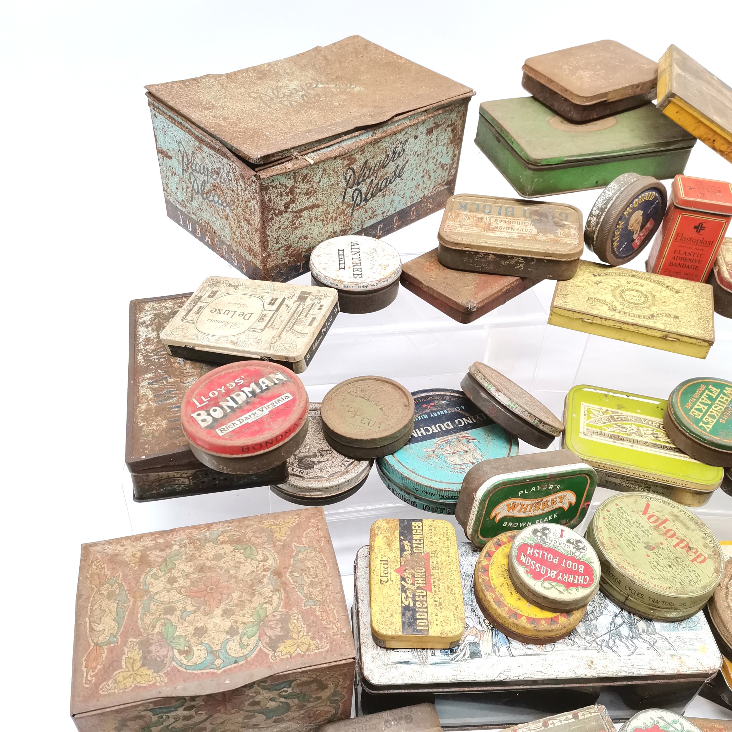 Collection of assorted vintage tins to include tobacco, shoe polish etc. - Image 2 of 6