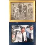 X2 framed photographs of the royal family inc the late Queen Victoria, King Charles with is 2