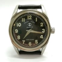 Favre-leuba Geneve manual wind military style Sea-king wristwatch (28mm case) - for spares / repairs