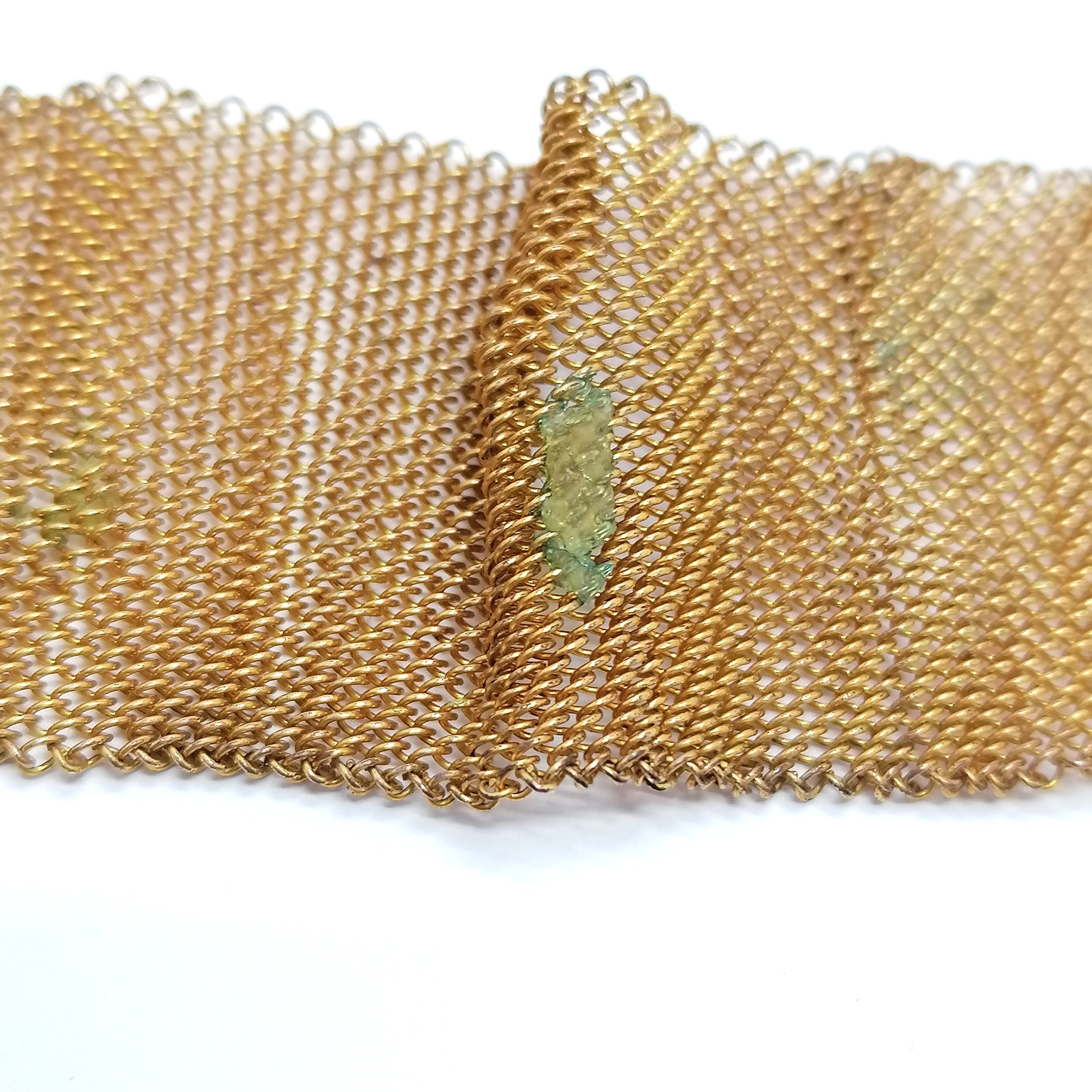 Qty of antique jewellery inc 2 mesh gilt metal bracelets (1 with panel 3.5cm x 2.8cm), enamel - Image 2 of 7