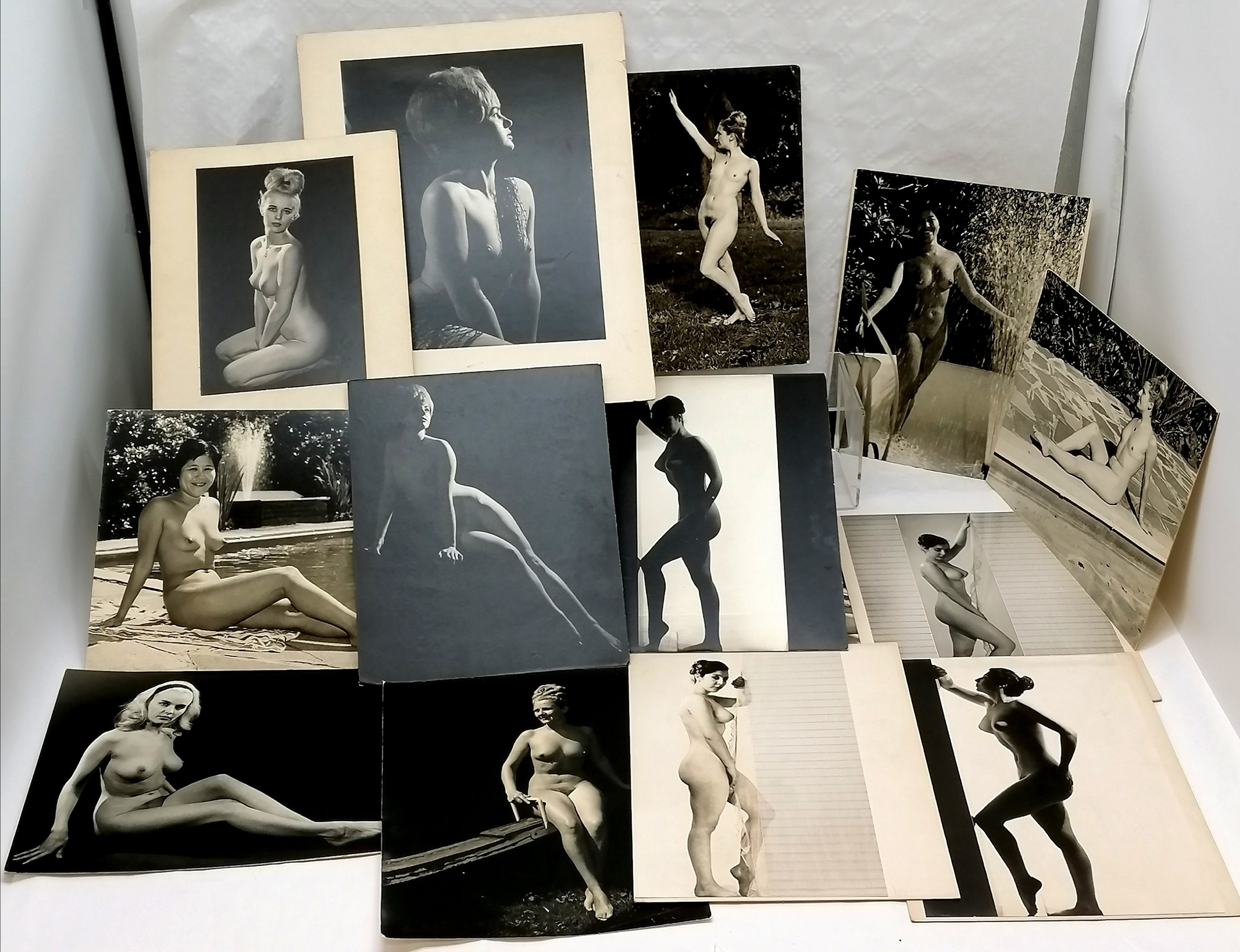 28 x photographs (25 card mounted) c.1960's nude studies of ladies inc G C Clark, Atherton & - Image 2 of 12