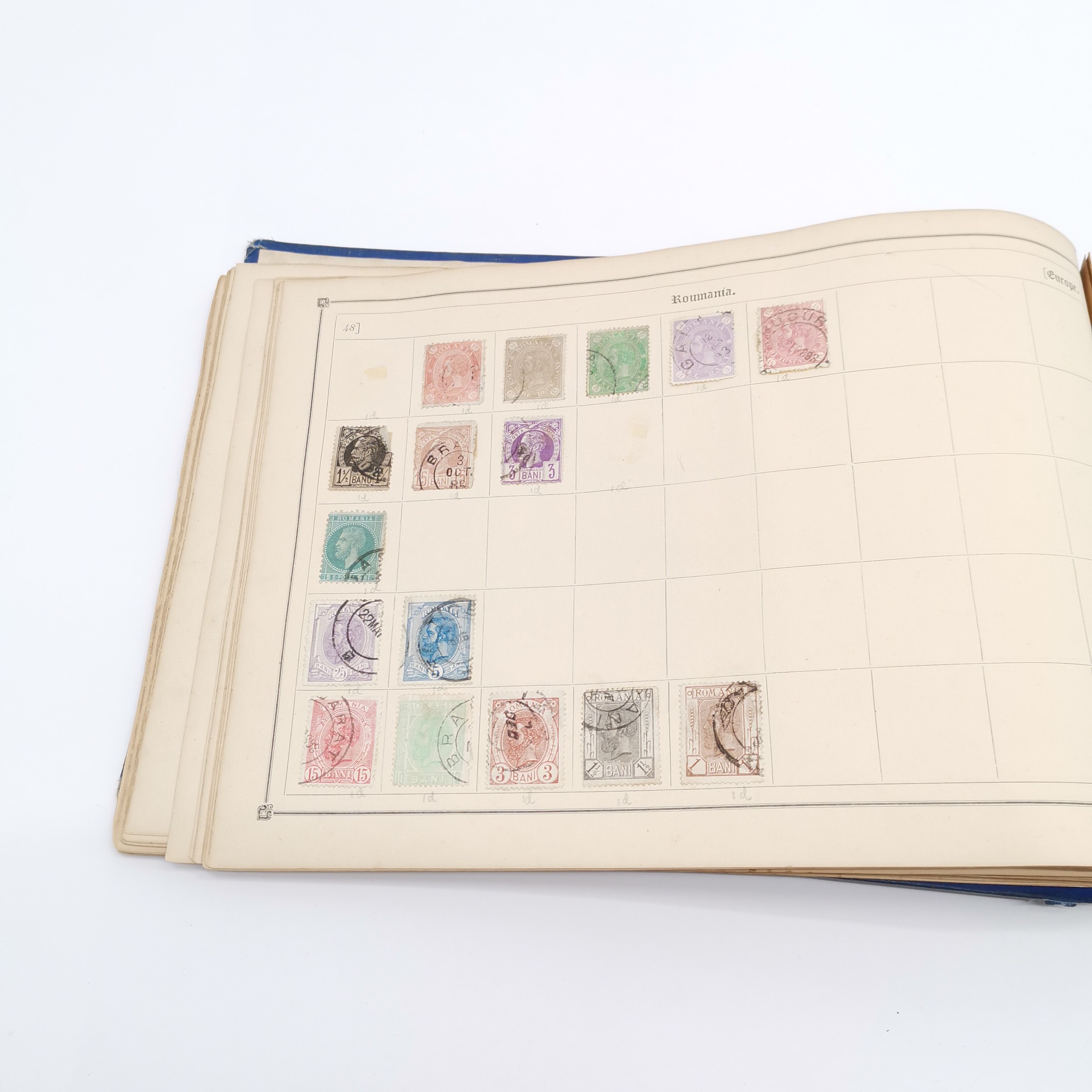 Cosmopolitan postage stamp album with useful collection inc GB 1d penny black, China dragon stamps & - Image 9 of 26