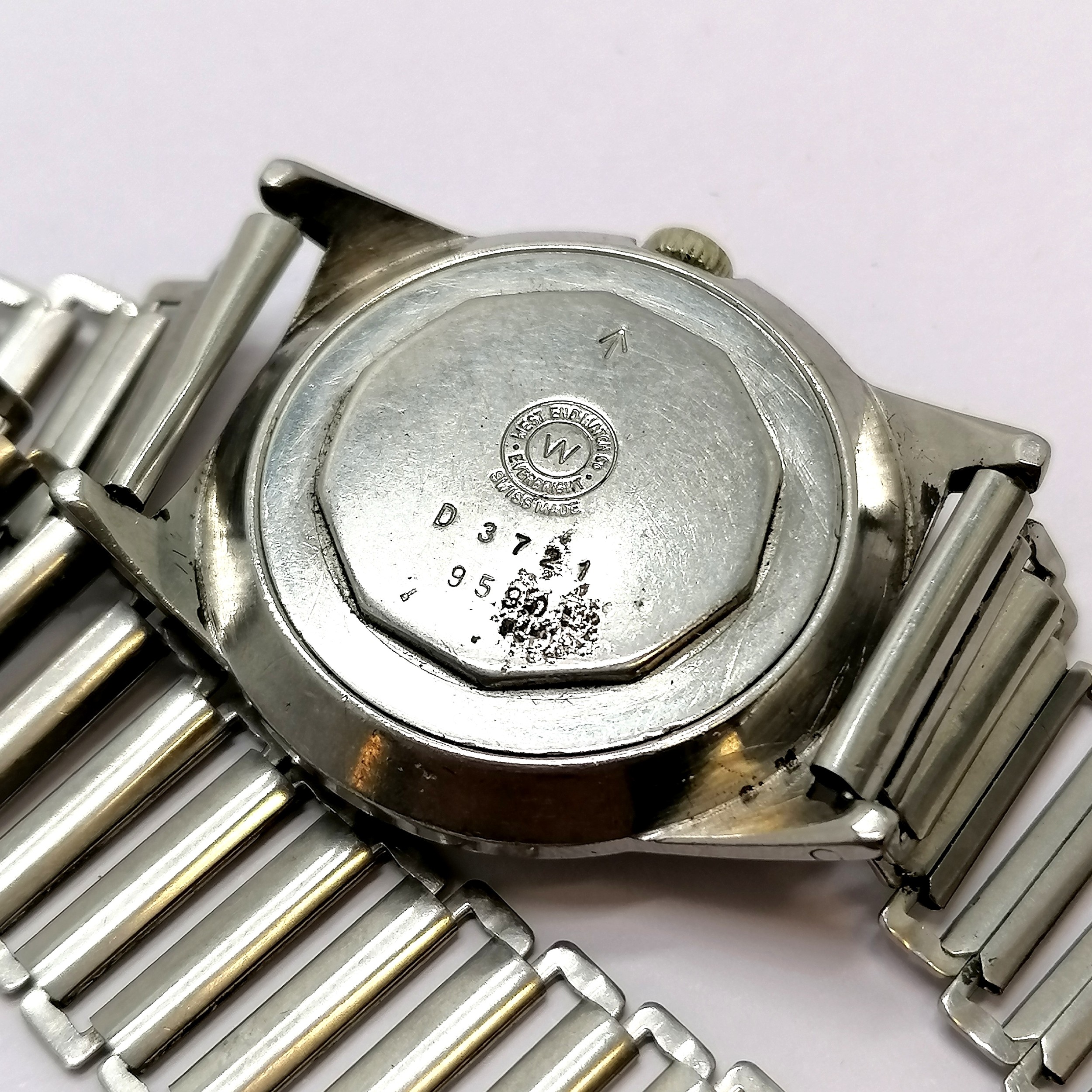 British military marked West end watch company Sowan stainless steel wristwatch (34mm case) - has - Image 3 of 5