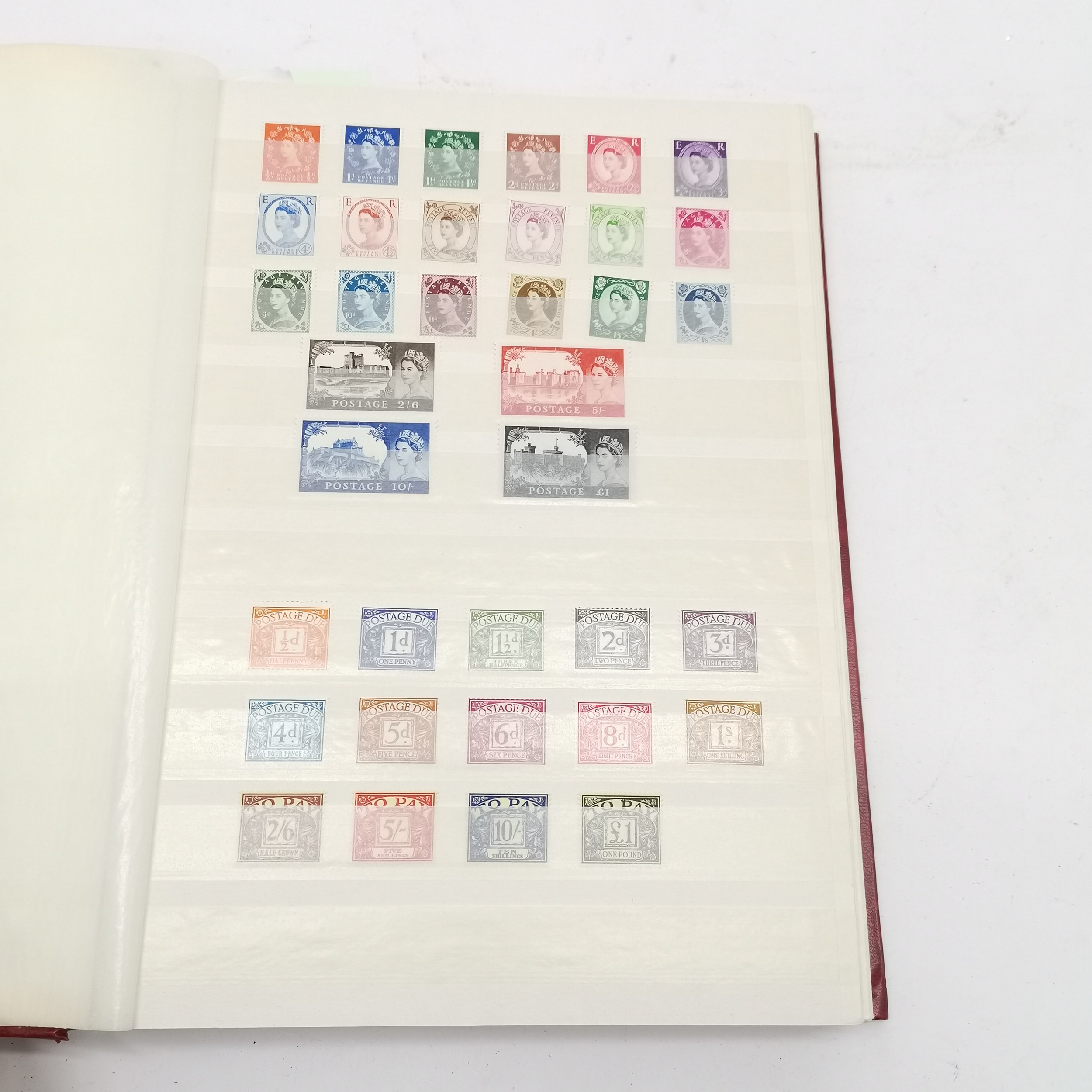 GB mint stamp collection in red King stockbook with sets up to 1981 inc castles etc - Image 15 of 16