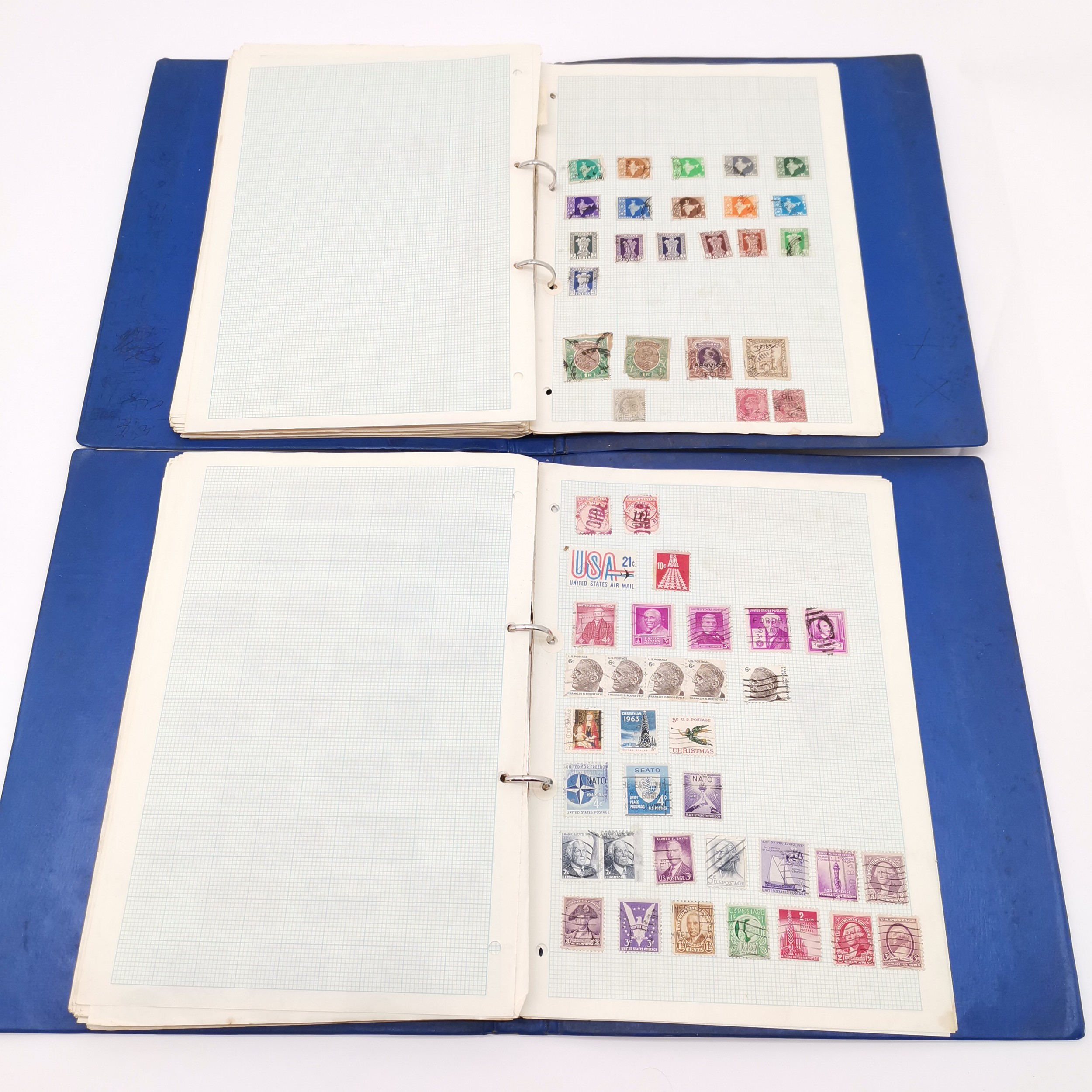 6 x stamp stockbooks + 2 albums with world collection with predominantly more GB & Germany - Image 15 of 19