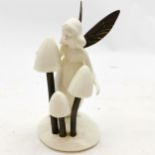Minton Meadowsweet MS 50 1980 figurine in cream with bronze wings and storks 19cm high - No
