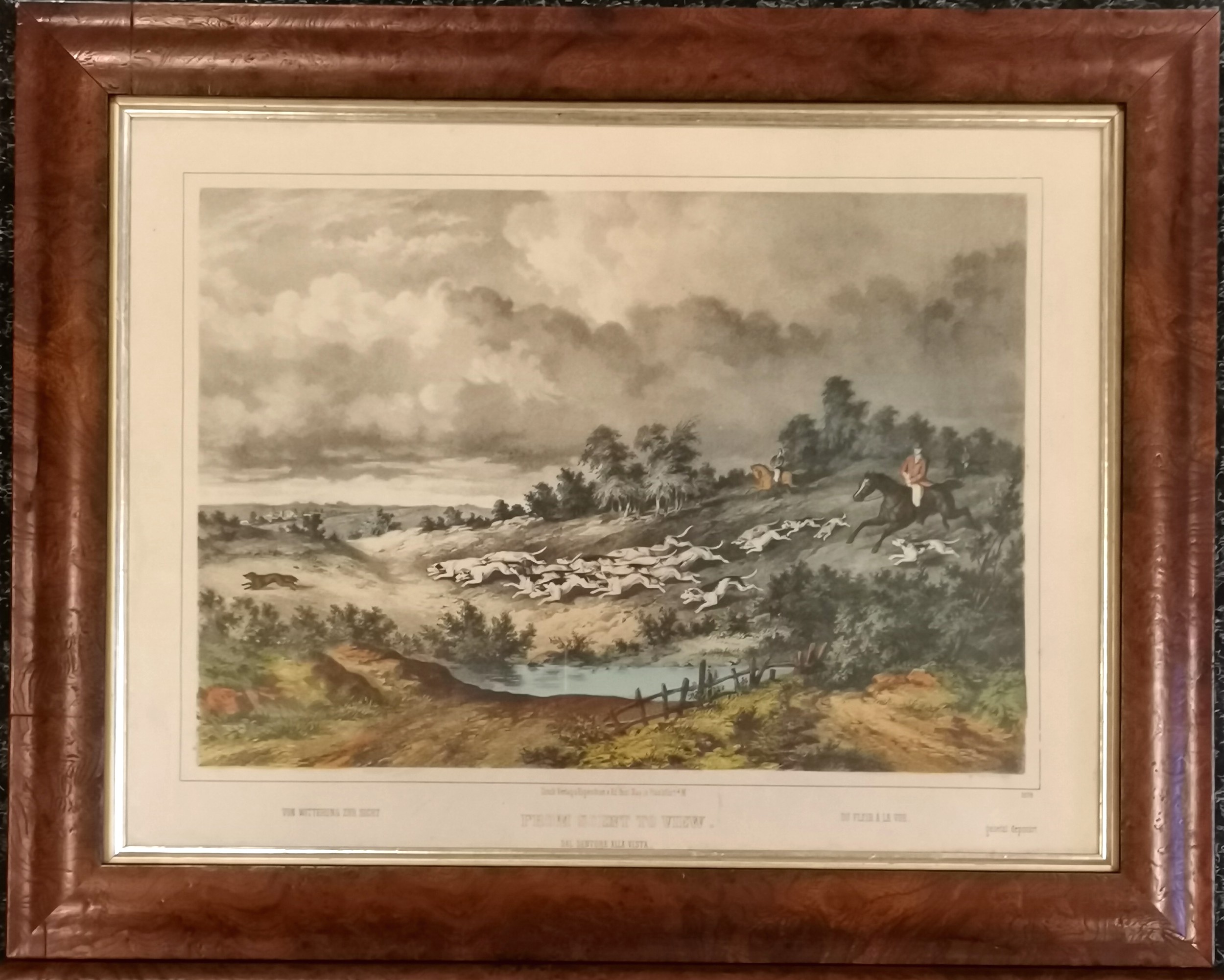 3 x antique framed hunting prints inc 2 x Sporting Anecdotes by Henry Alken - largest frame 45cm x