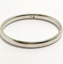 Solid silver bangle by DSW - internal 7cm across & 54g