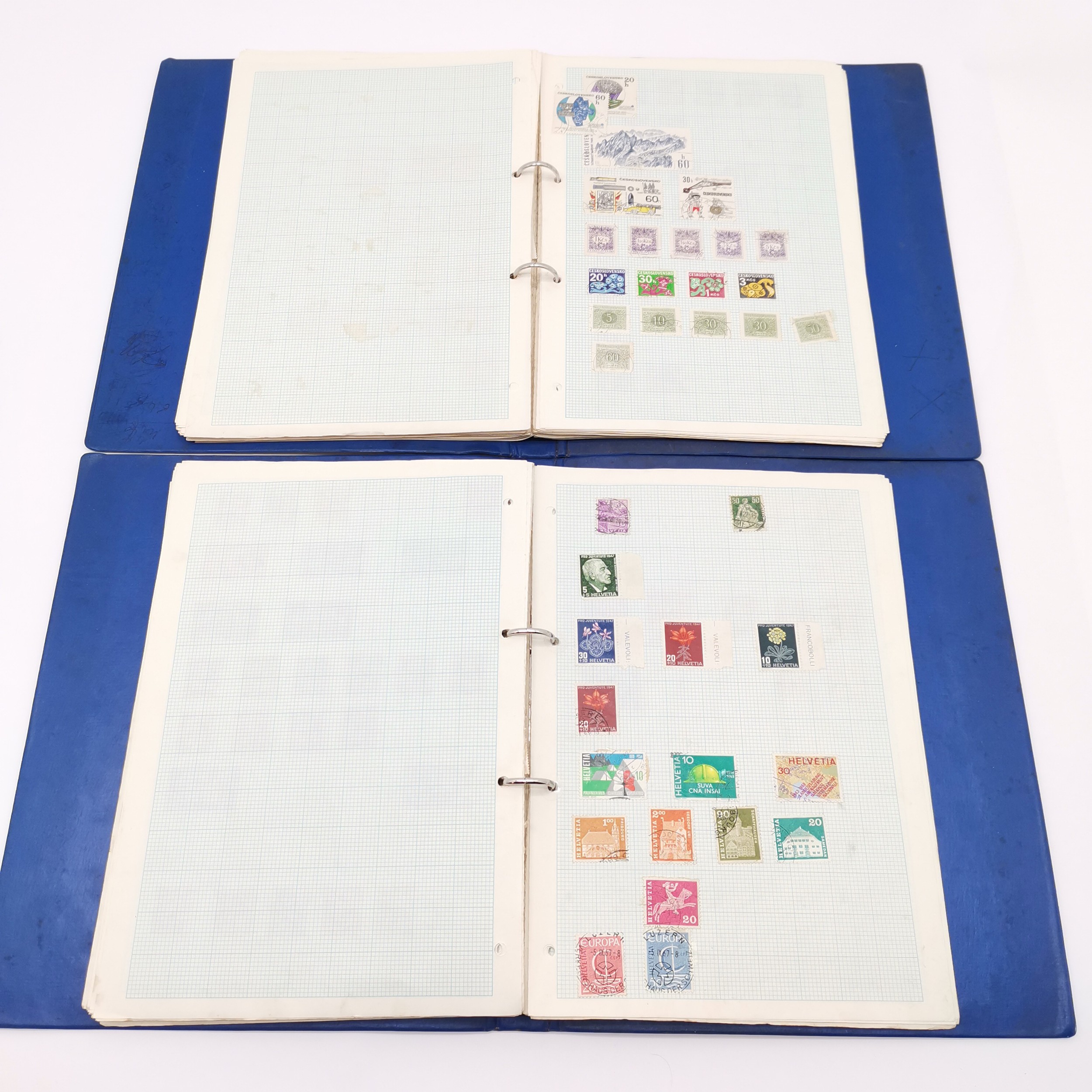 6 x stamp stockbooks + 2 albums with world collection with predominantly more GB & Germany - Image 18 of 19