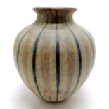1904 (Sept) Martin Brothers (London & Southall) stoneware vase of good scale with vertical blue