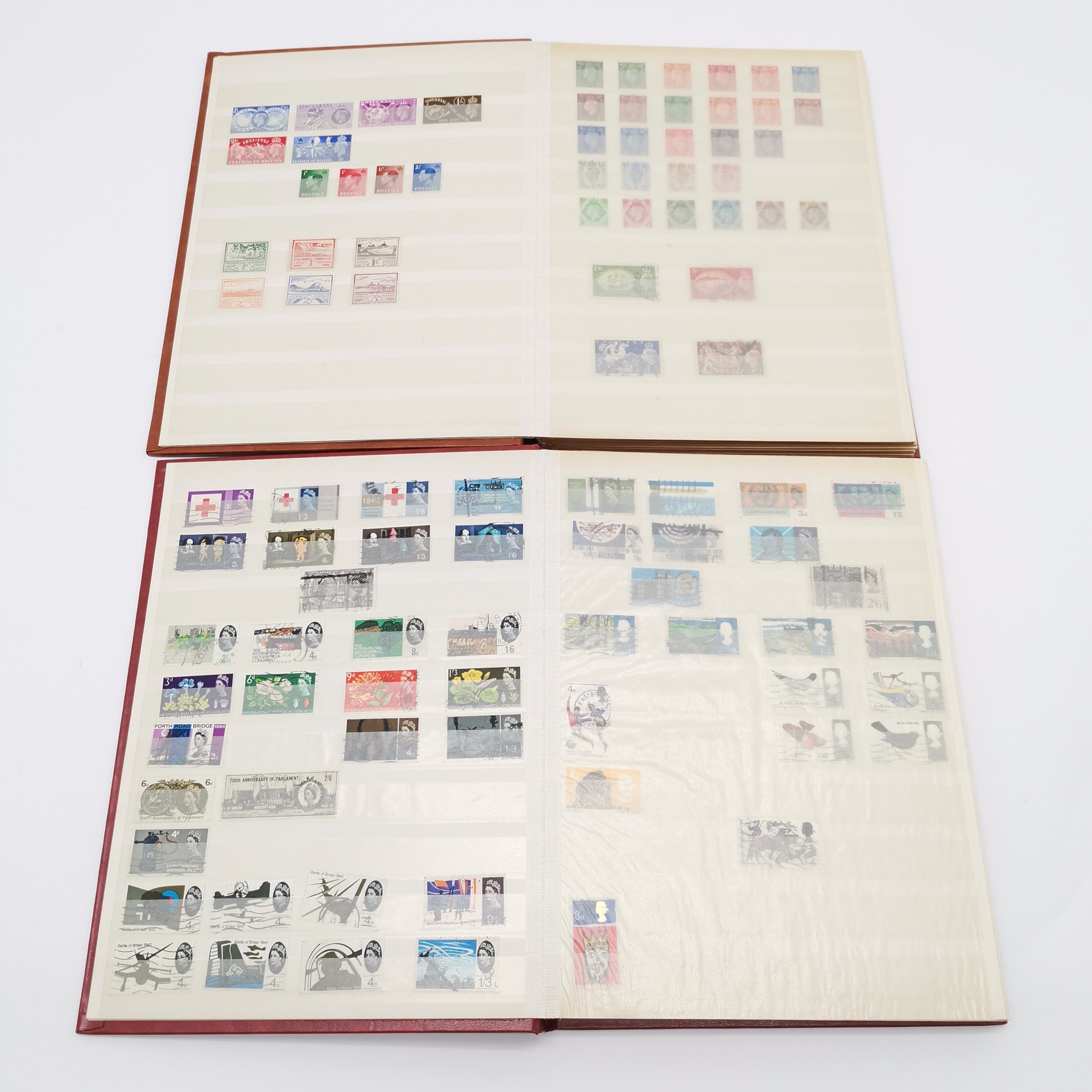 6 x stamp stockbooks + 2 albums with world collection with predominantly more GB & Germany - Image 4 of 19