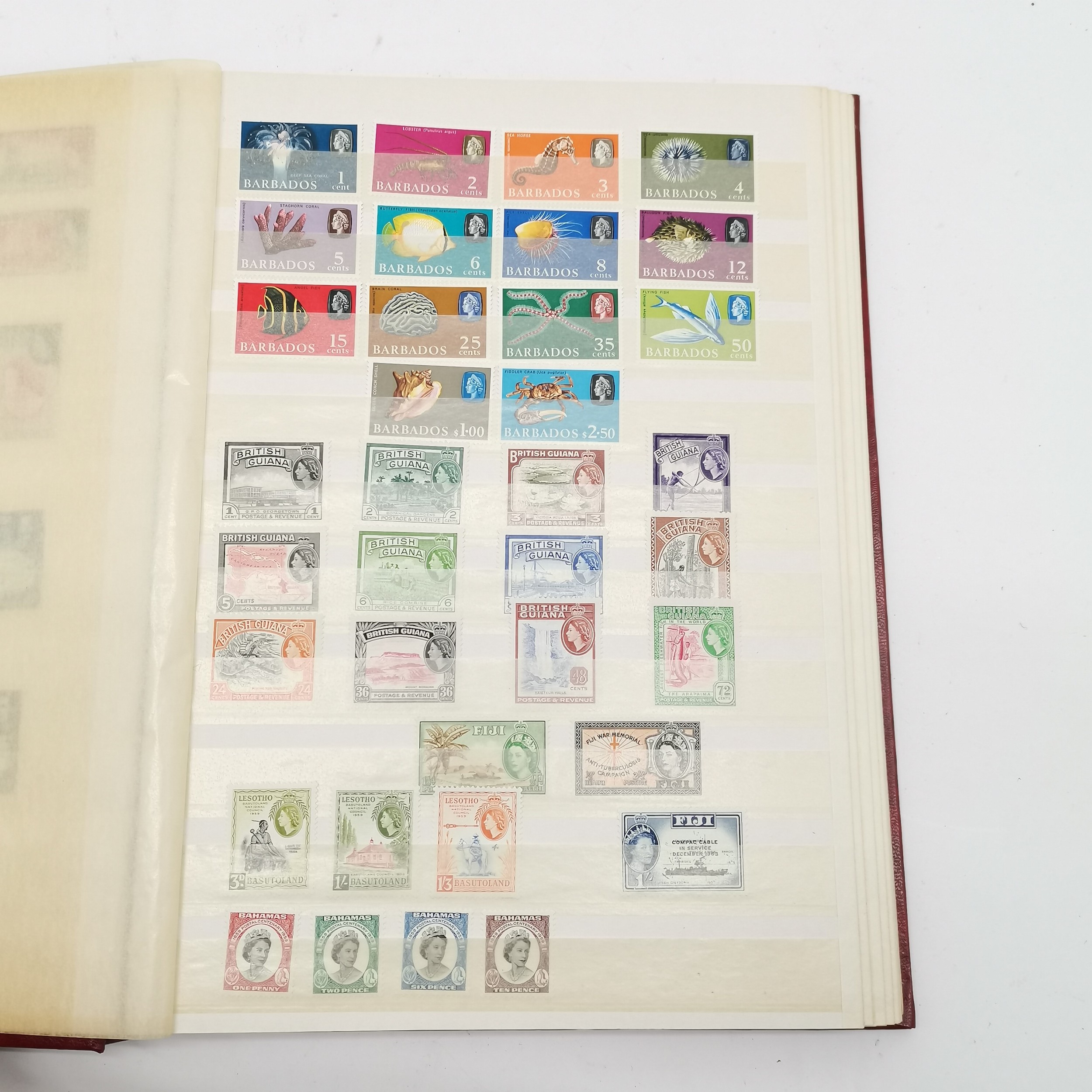 Commonwealth mostly M/M (MH) useful stamp collection in red stockbook inc KGVI & early QEII sets inc - Image 30 of 34