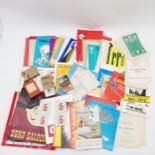 Qty of theatre programmes, 1960 Lords cricket ground tickets, playing cards etc