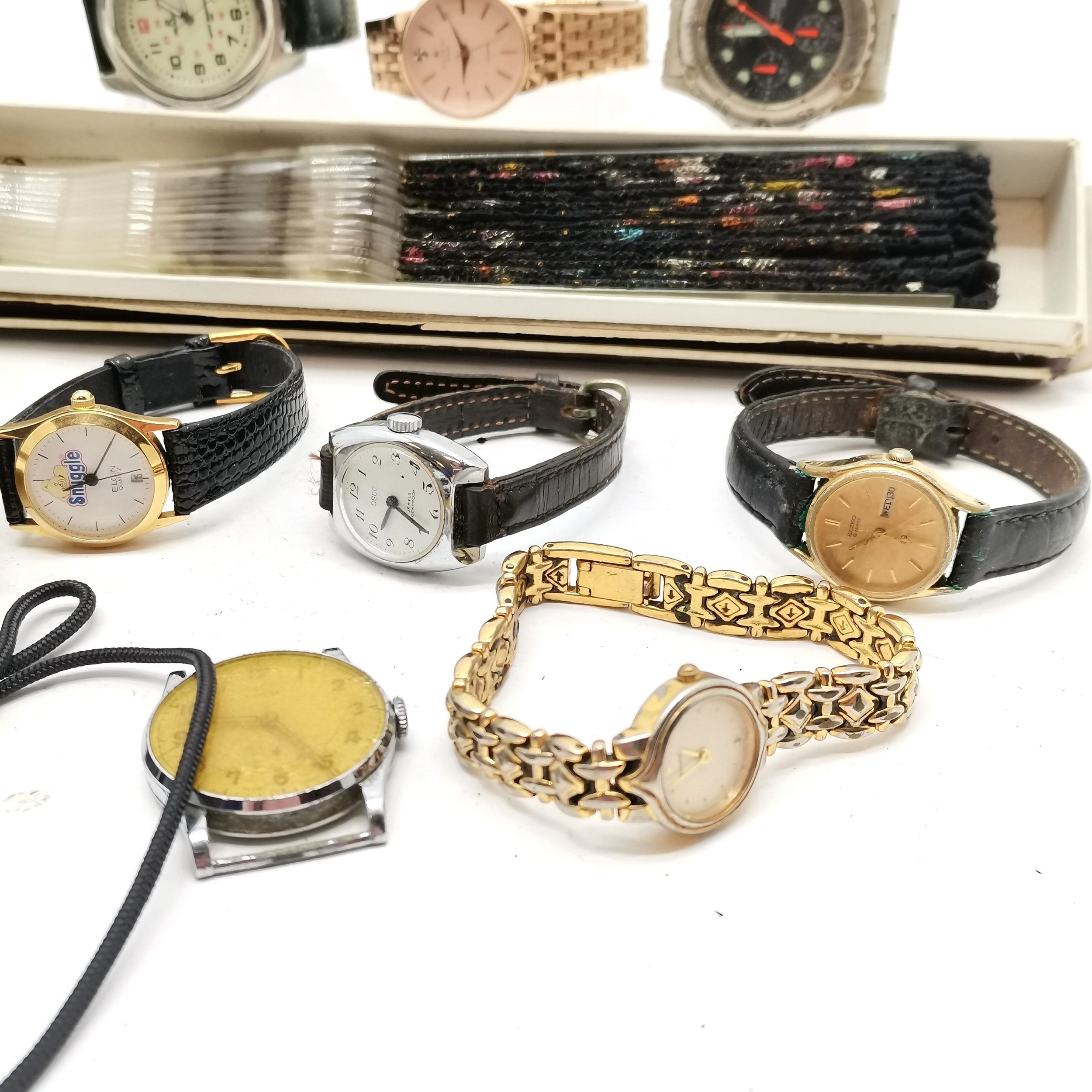 Small qty of quartz / mechanical watches for spares / repairs t/w Ronson lighter, Minox monocular, - Image 2 of 4