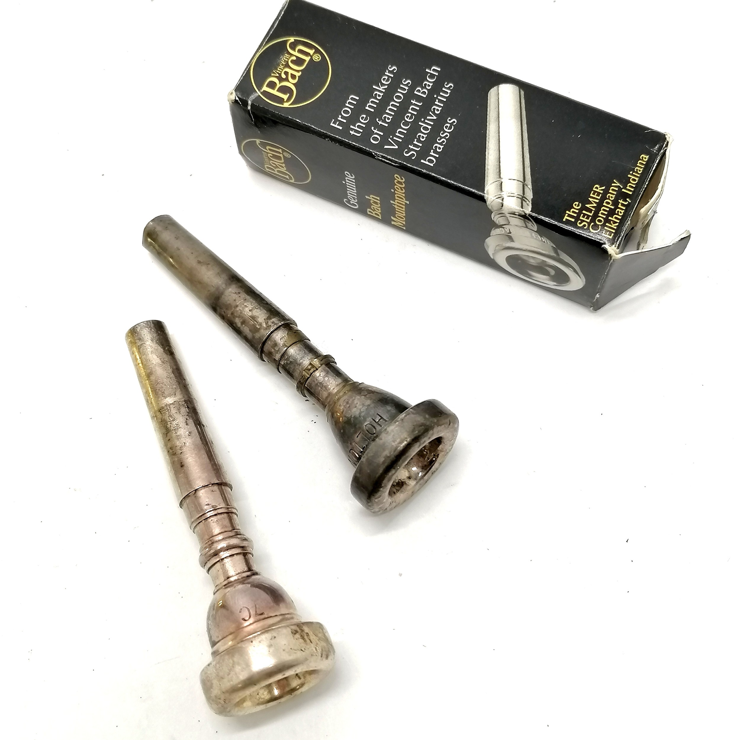 King 600 USA brass trumpet #458 with Holton & 7C mouthpieces in original carry case - Image 3 of 6