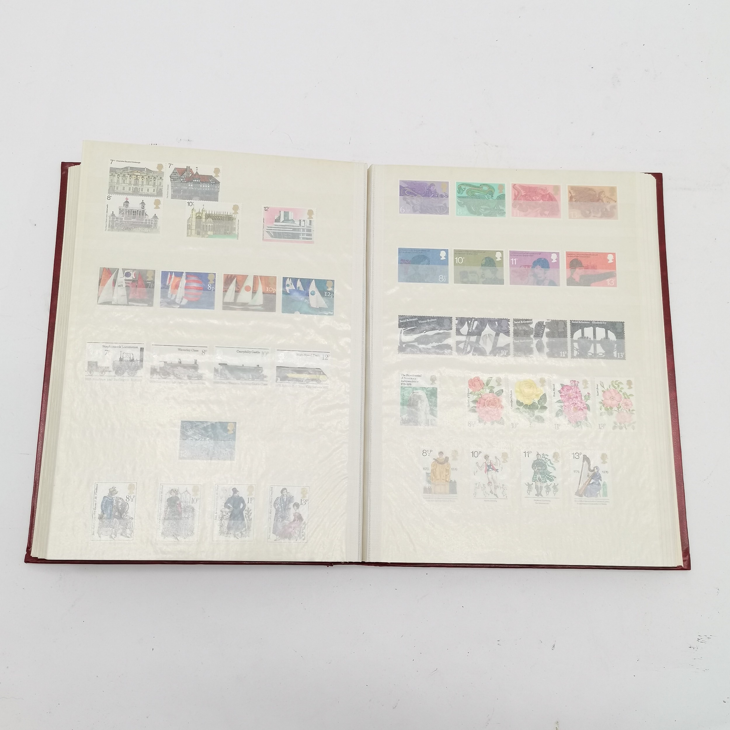 GB mint stamp collection in red King stockbook with sets up to 1981 inc castles etc - Image 4 of 16