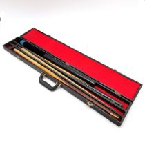 Executive by Power Glide 2 piece cue (148cm) in a carry case with extension handle etc
