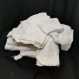 Job lot of pillowcases - some damaged and stained