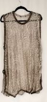 1920s Lace tabard with large buttons in good condition