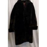 Dark brown sheepskin coat Made in England from Tescan Fur Skins