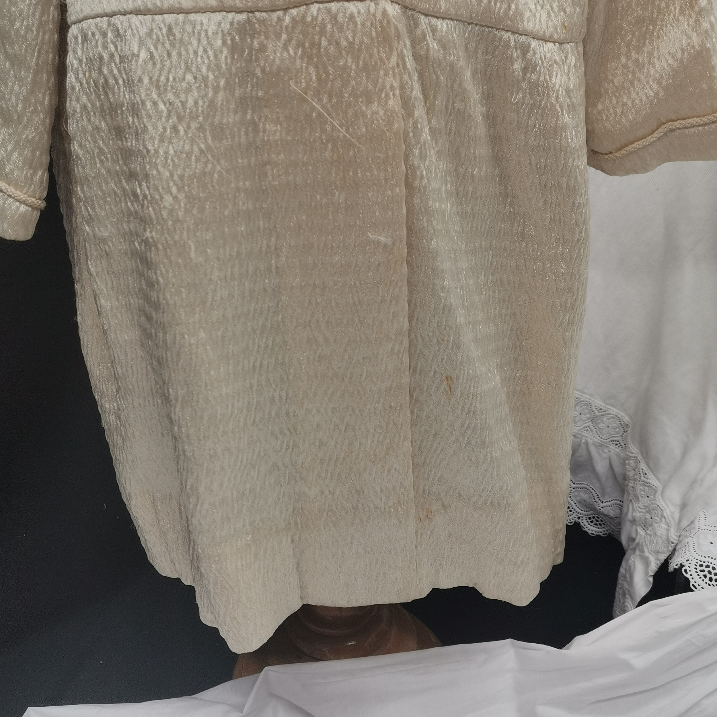 Edwardian satin childs coast t/w Victorian childs cape and Victorians childs christening gown. - Image 4 of 4