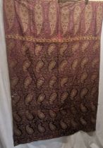 Early 19thc piece of paisley in slightly frail condition