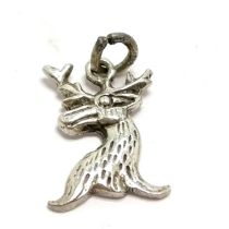 Iona silver stags head pendant / charm by Celtic Arts Industries - 24mm total height & 2.1g - SOLD