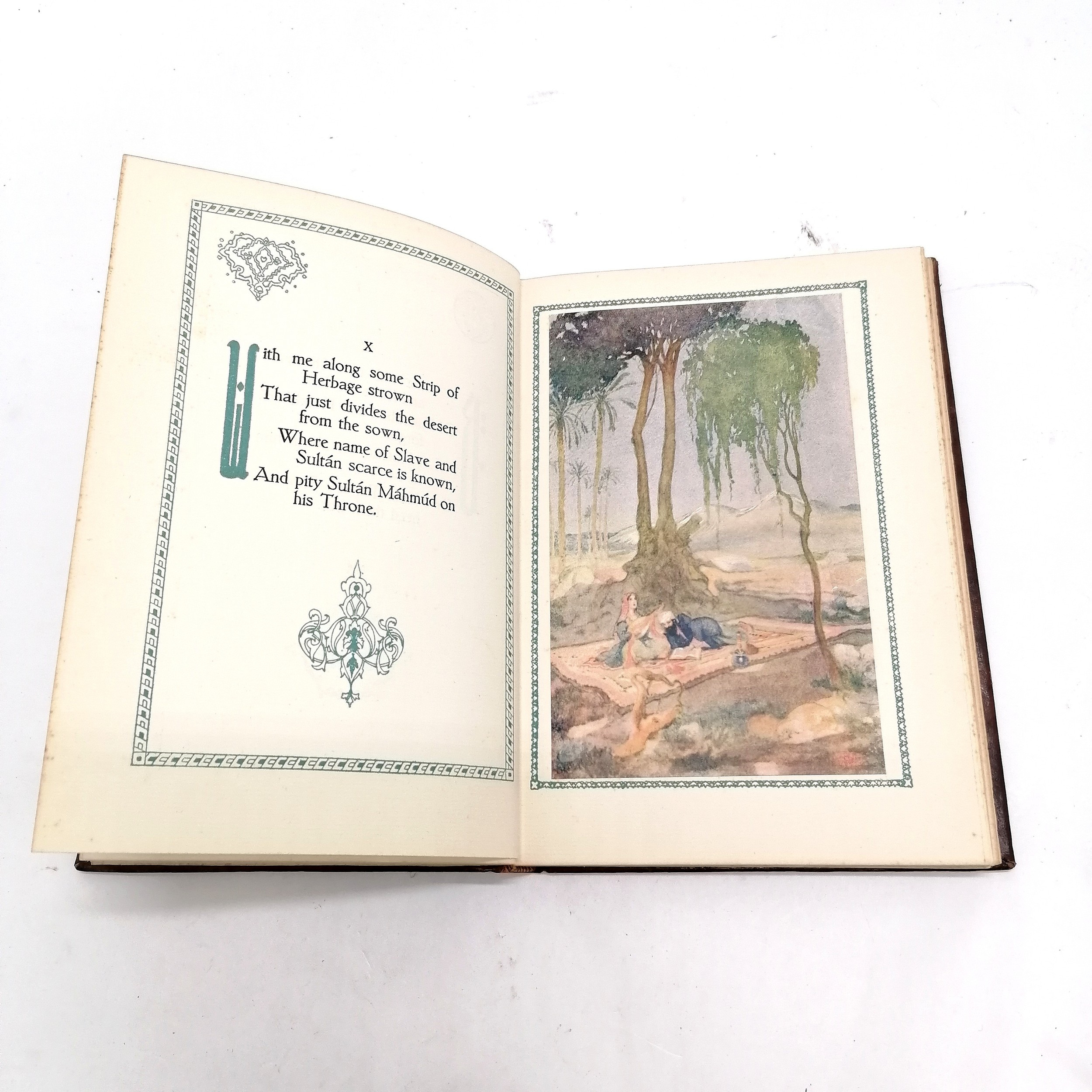 (1909+) Rubaiyat of Omar Khayyam (George Harrap) book with illustrations by William 'Willy' Andrew - Image 4 of 8