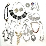 Qty of costume jewellery inc tree brooches, necklaces etc - SOLD ON BEHALF OF THE NEW BREAST