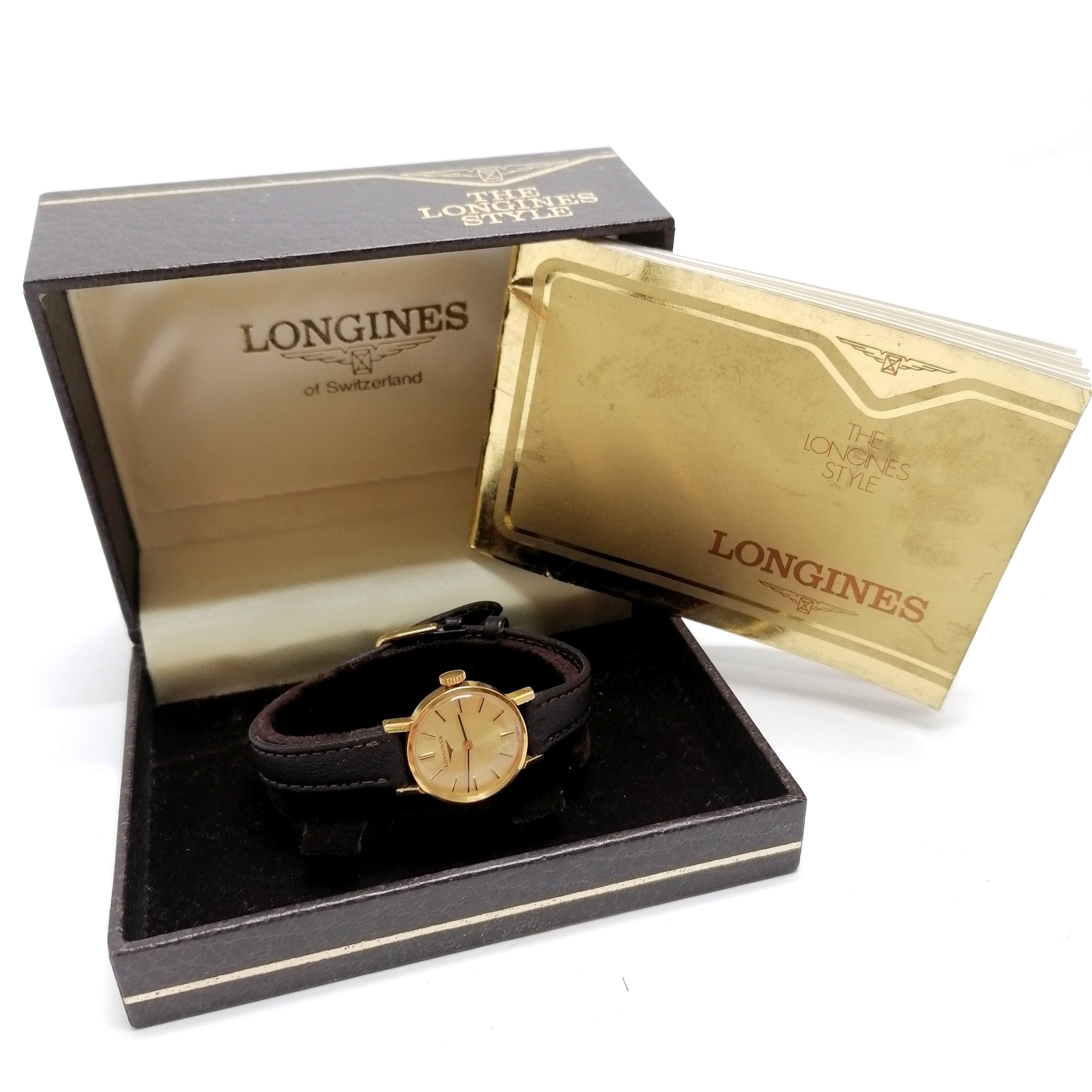 Ladies Longines manual wind wristwatch (20mm case) in original box with 1984 dated papers ~ for - Image 4 of 4