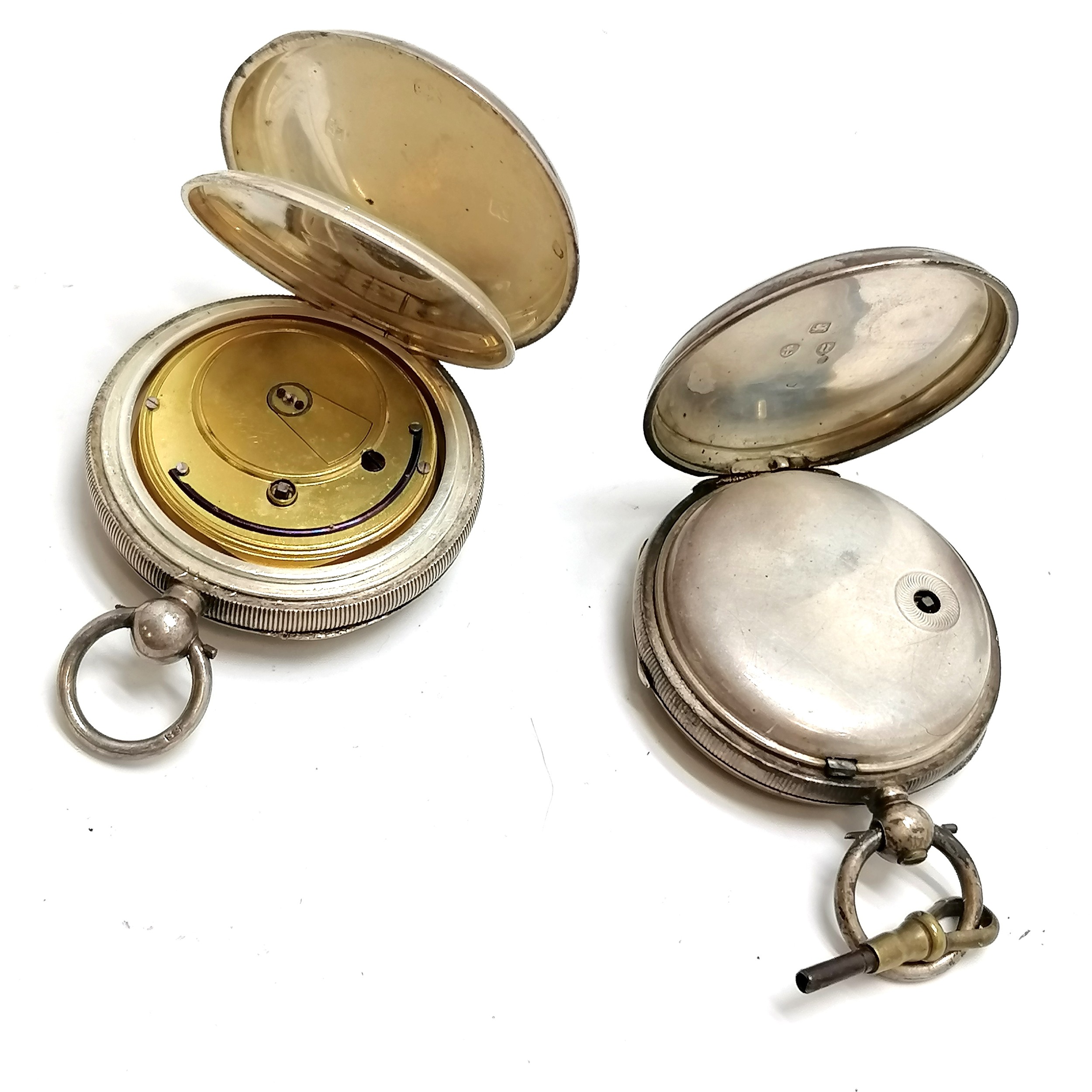 5 x antique silver cased pocket watches (J W Benson (runs) in original fitted display box) ~ for - Image 2 of 7