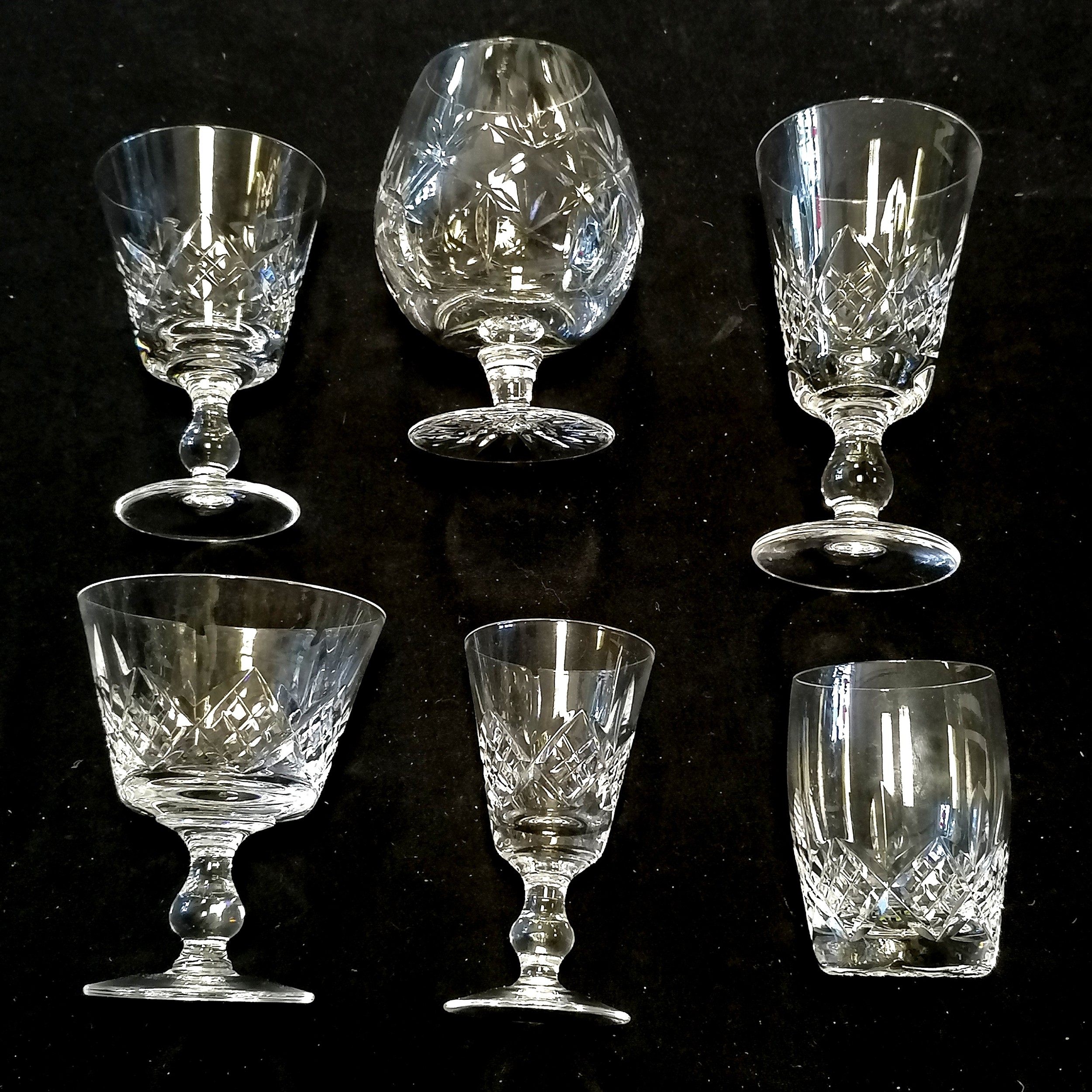 Collection of Stuart crystal glassware, small tumblers, wine, sherry glasses etc, all in good - Image 2 of 3