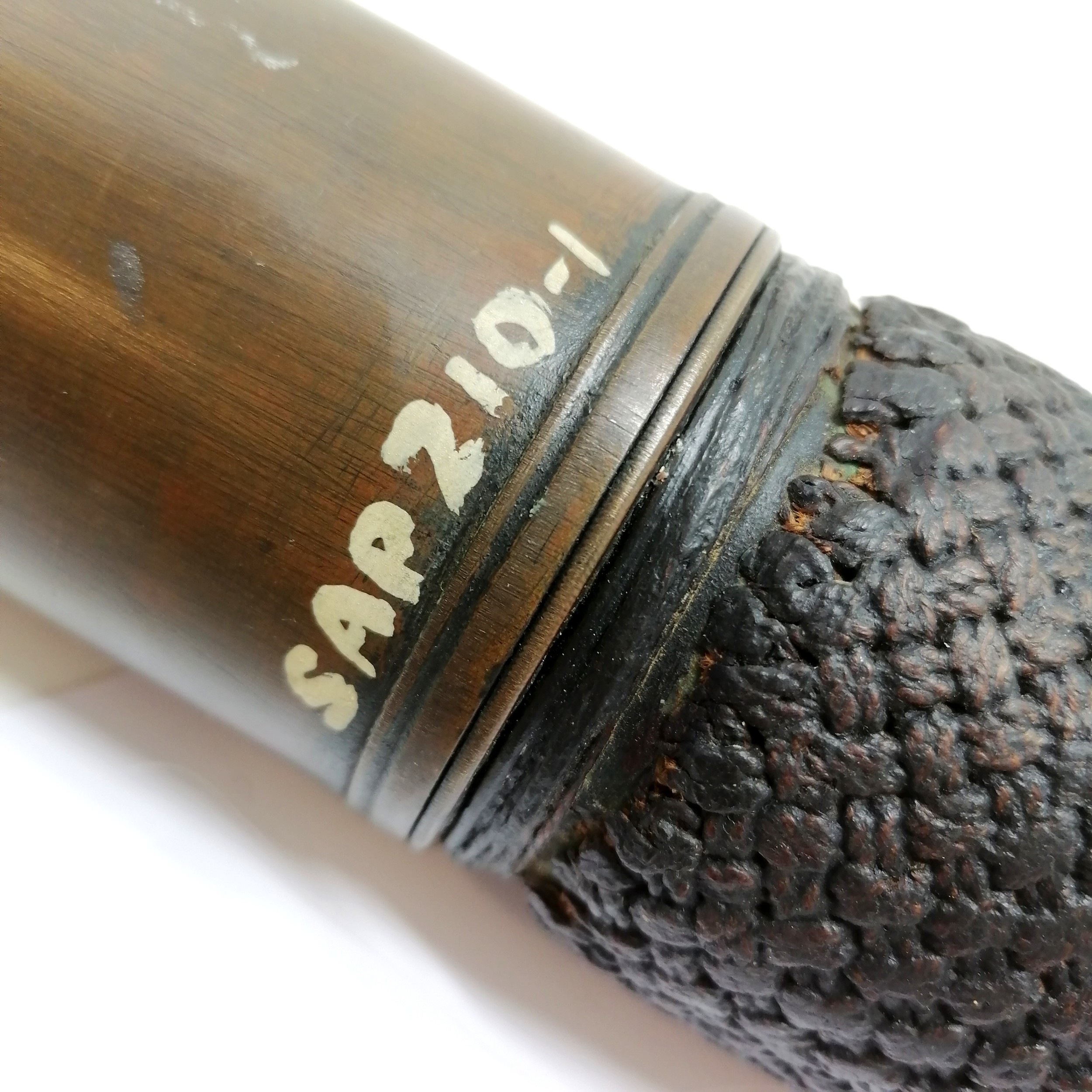 Antique single draw nautical night or day telescope by Harris & Sons (London) ? ~ 89cm extended - Image 5 of 6