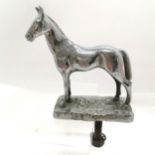 Vintage Desmo chrome horse car mascot 10cm high - in used condition