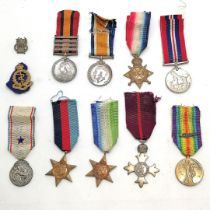 Surgeon John Martin Maynard Crawford medal groups :- Queen's South Africa medal with 4 clasps etc