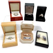 6 x Boxed silver jewellery inc Pandora eternity ring (size 56) - SOLD ON BEHALF OF THE NEW BREAST