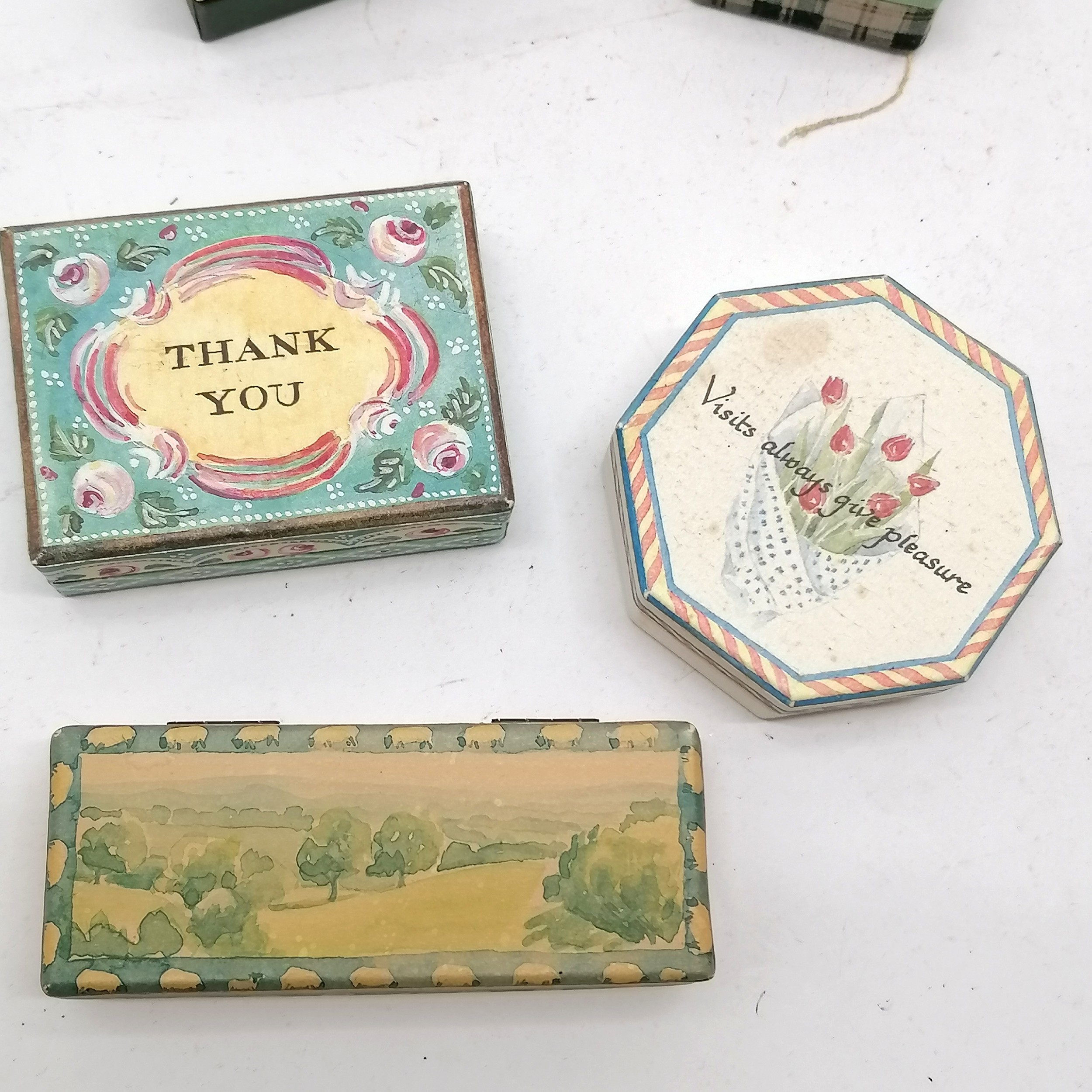 Collection of assorted miniature hand decorated boxes by Catriona Stewart, etc. - Image 2 of 3