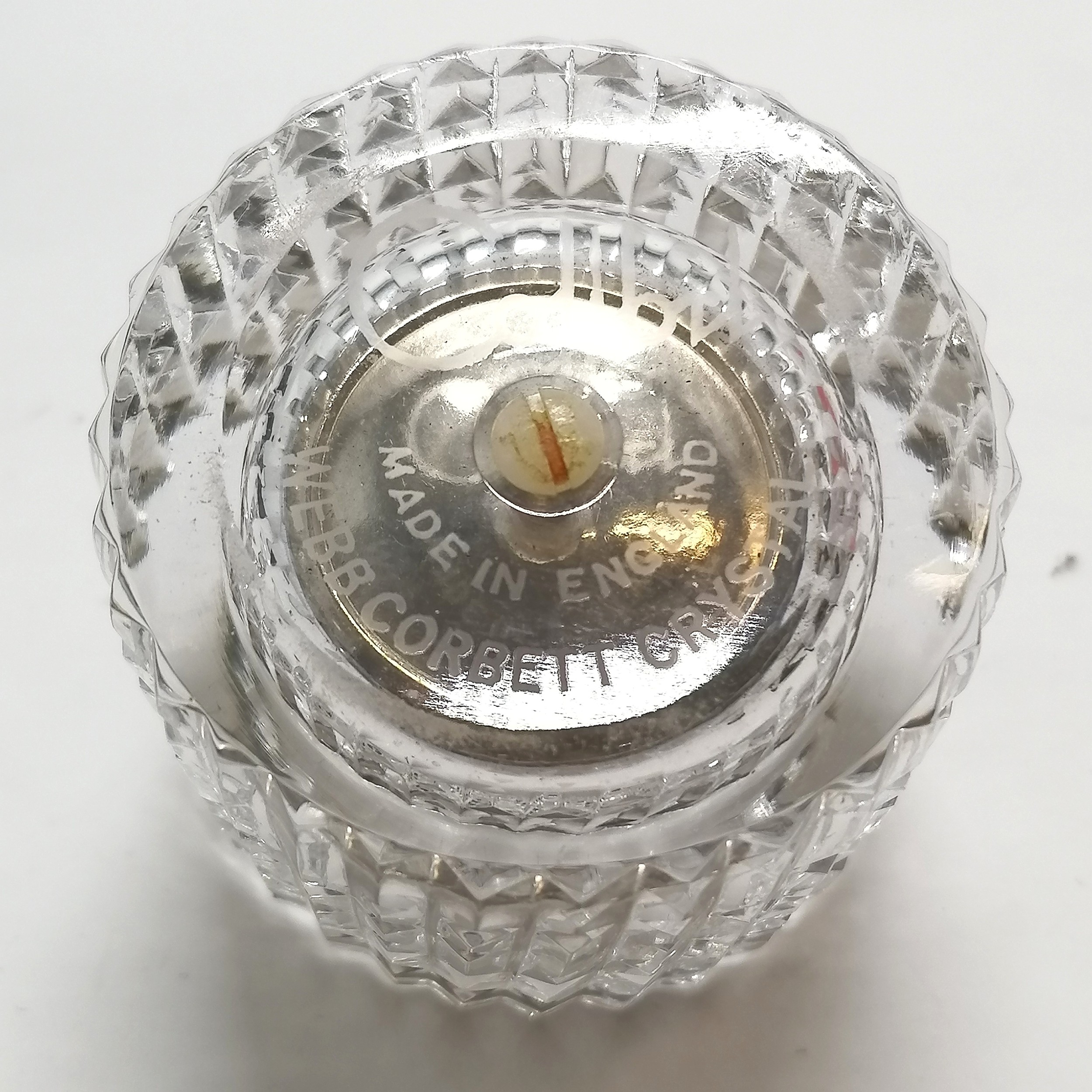 Waterford crystal sugar castor boxed 30cm high T/W a Collbri Webb Corbett crystal table lighter - Image 3 of 3