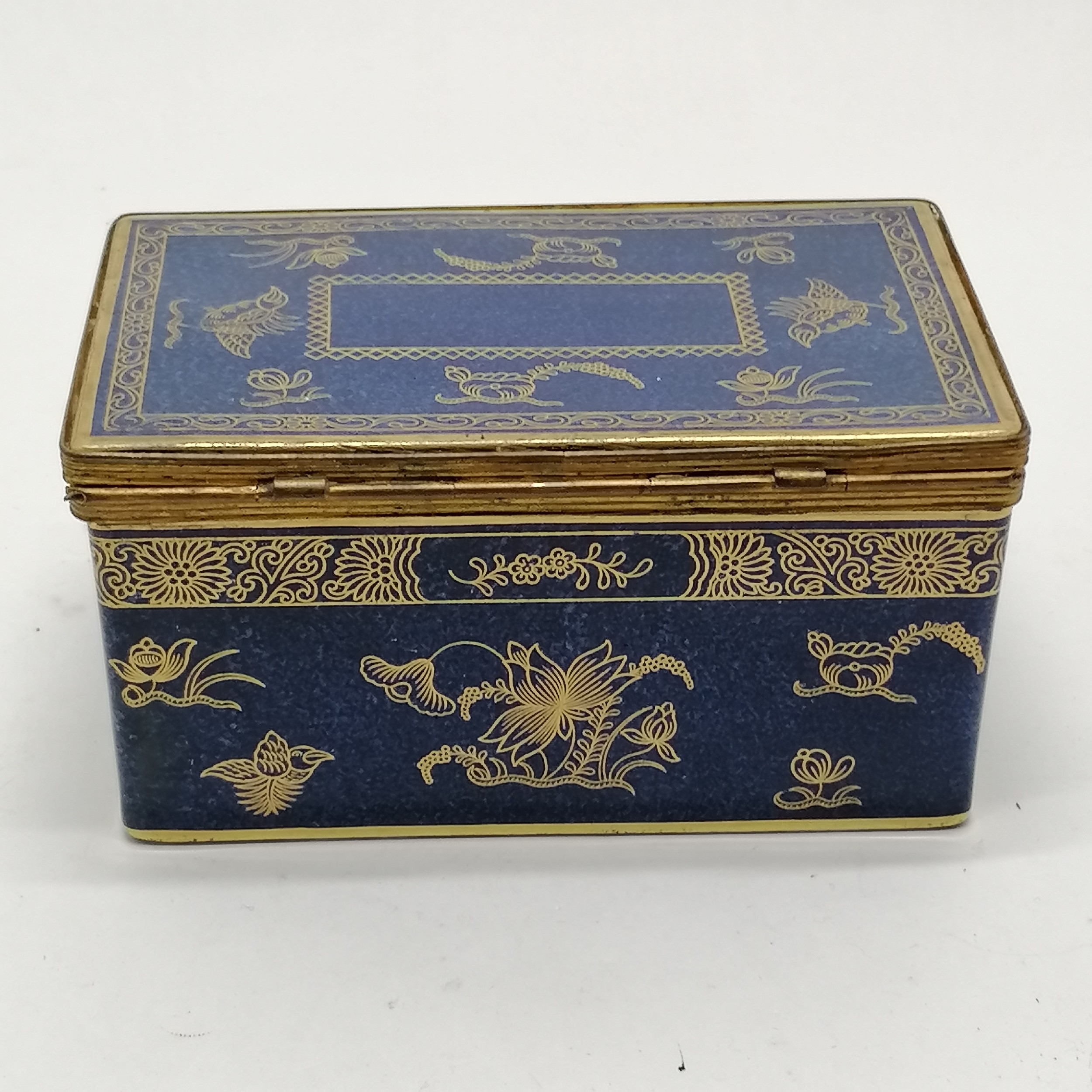 T Goode & Co (London) Copeland ormolu mounted blue & gilt decorated ceramic table box with - Image 5 of 7