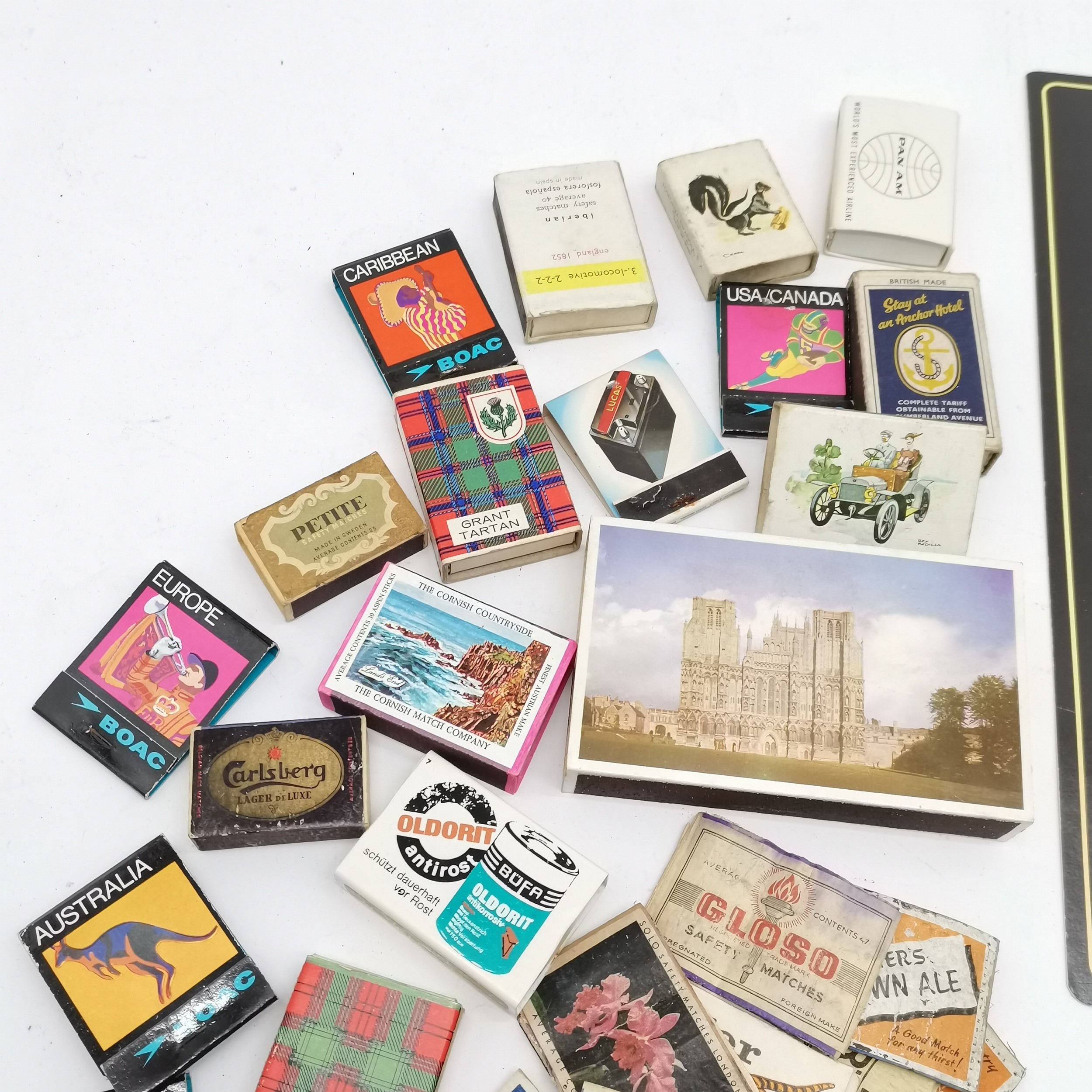 Collection of assorted vintage matchboxes and match box covers to include advertising, etc t/w a - Image 6 of 6