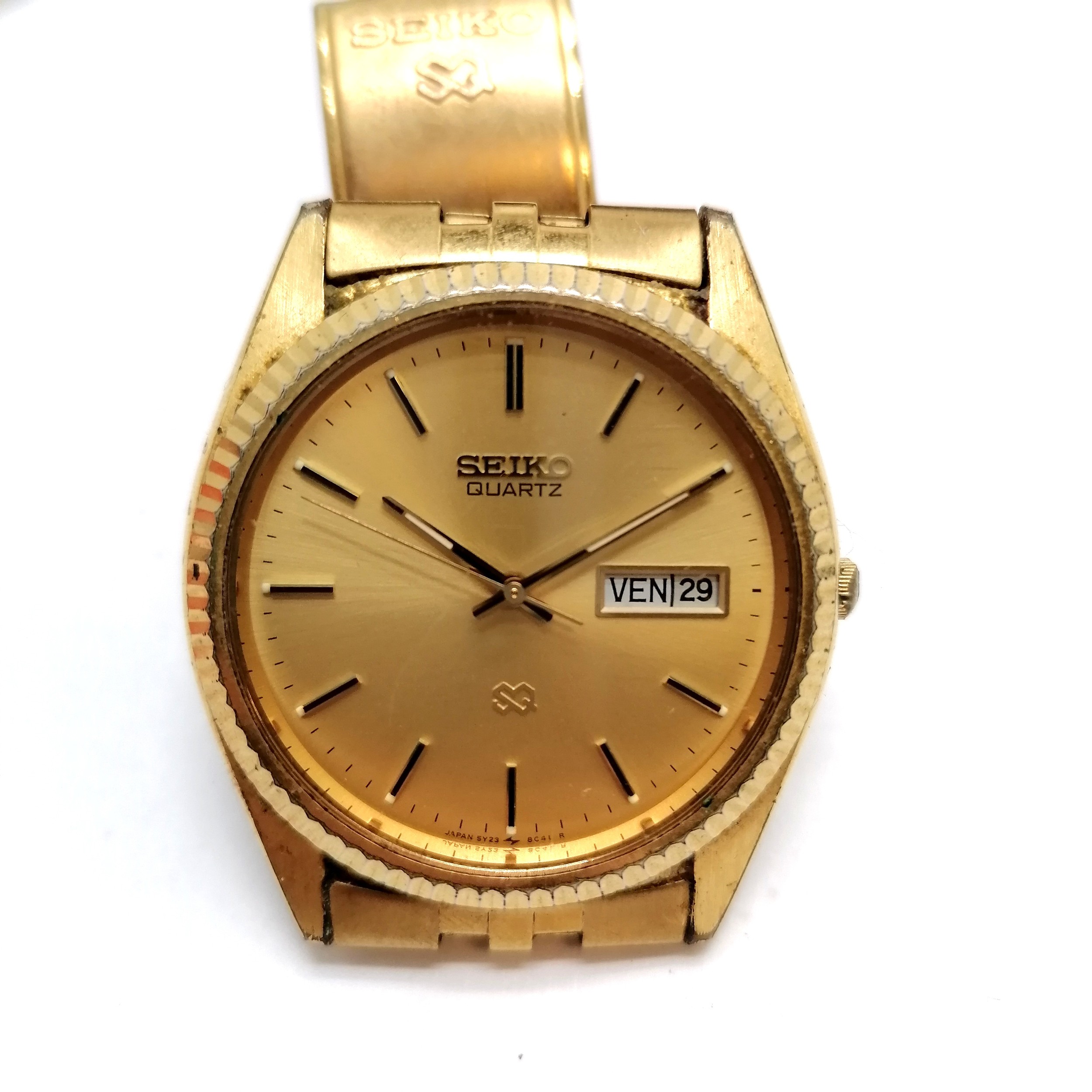 4 x vintage wristwatches inc Seiko 5 automatic gold plated & boxed manual wind Roamer (both running) - Image 3 of 4