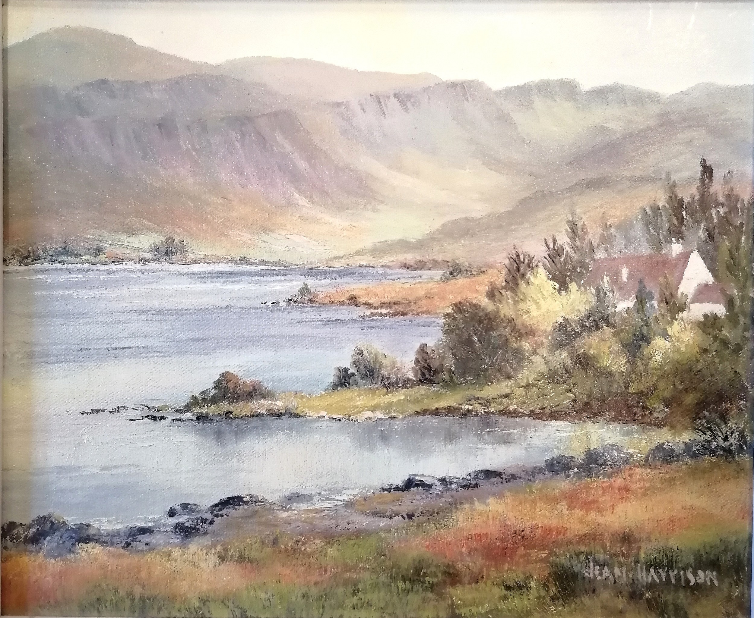Jean Harrison 2 x framed oil paintings on canvas - Glen Lake (Falcarragh / An Fál Carrach) & - Image 2 of 4