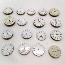 Qty of pocket watch movements inc chronographs - for spares / repairs