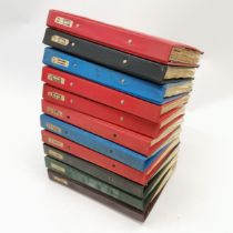 11 volumes of a world stamp collection - in mixed condition but many 1000's and well worth further